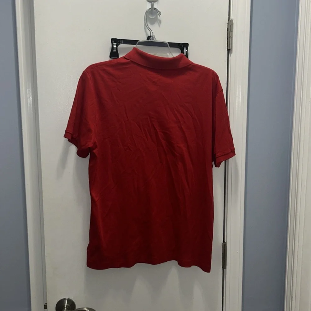 Ralph Lauren Red Polo Shirt Classic Cotton Casual